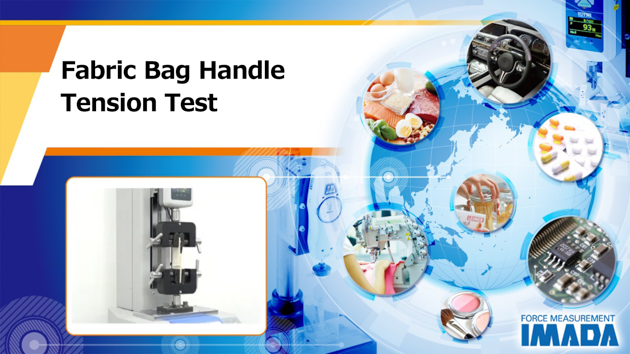 Fabric bag handle tension test